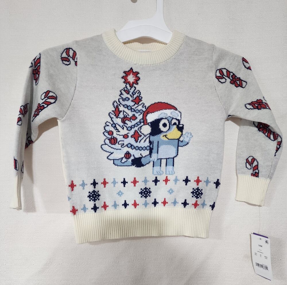Bluey Christmas kids 18M sweater